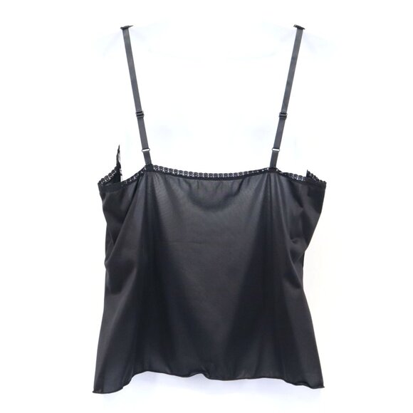 Vanity Fair Camisole Womens 38/44‎ Black Delicate Elegant Romantic Boudoir NWT - Picture 3 of 16
